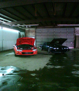 F-Body Cars in Garage